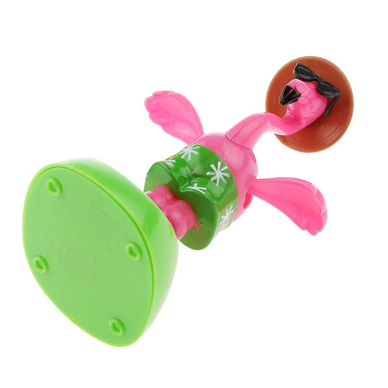 KODORIA 2pcs Solar Powered Car Toy Animal Solar Powered Dancing Dolls Dancing Cactus Crane Home Car Ornament Kids Toys Gifts - Image 5